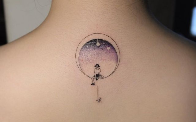 35 diseños creativos para el tatuaje de las fases de la luna