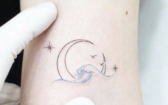 35 disegni creativi per tatuaggi con fasi lunari