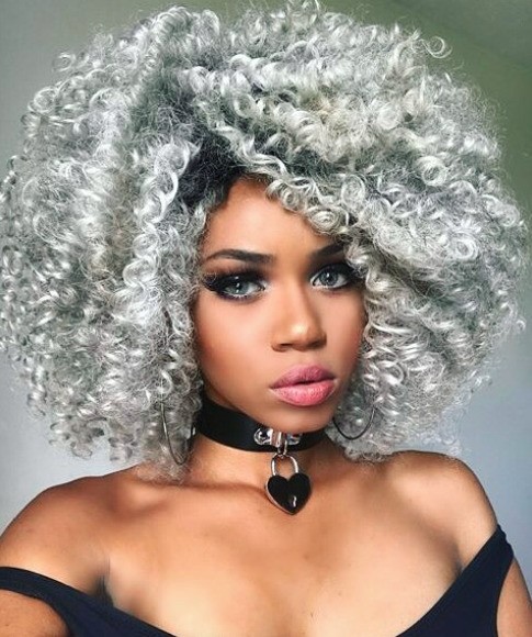 The best looks for platinum curly hair