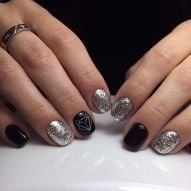 Black decorated nail: 10 art photos to do on your next manicure