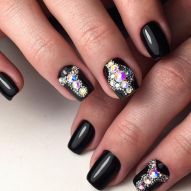 Black decorated nail: 10 art photos to do on your next manicure
