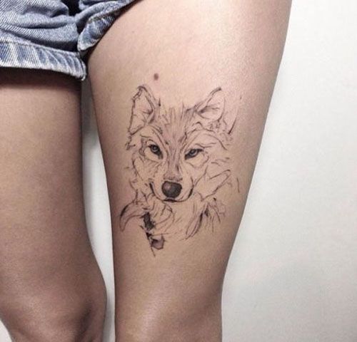 Tatouage de loup : les meilleures illustrations à choisir !