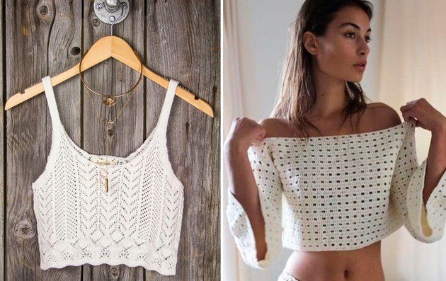 Crochet blouses: see the most successful models