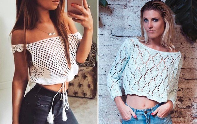 Crochet blouses: see the most successful models