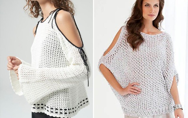 Crochet blouses: see the most successful models