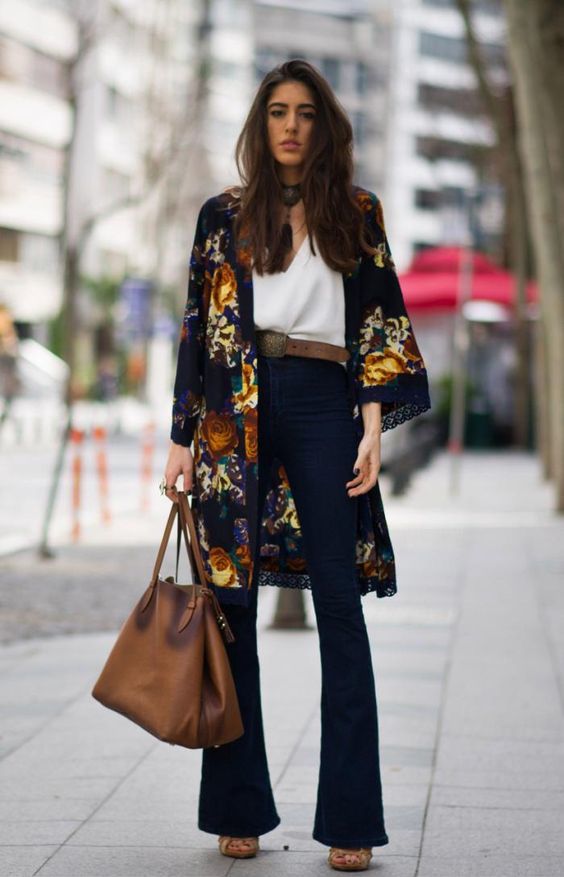 40 opciones de kimonos femeninos para que crees un look boho