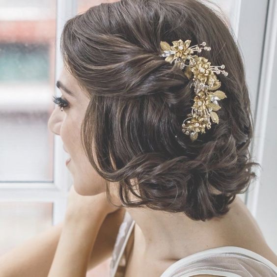 Peinados de novia: echa un vistazo a 45 looks para cabello corto