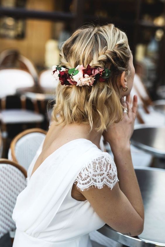 Acconciature da sposa: dai un'occhiata a 45 look per capelli corti