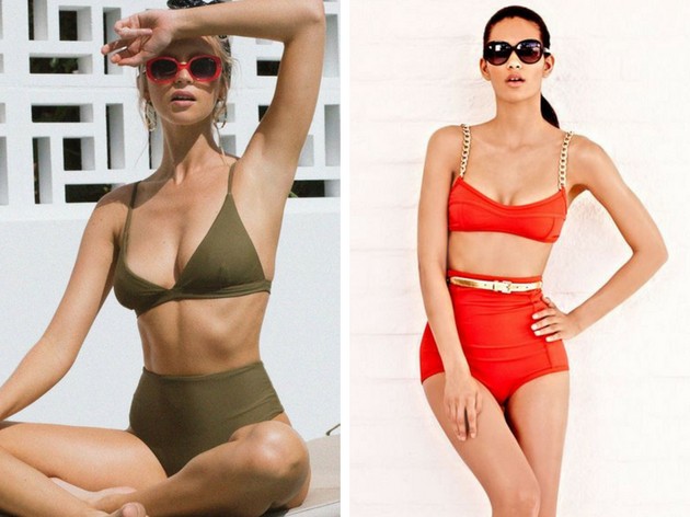 High waist bikini: see how to wear the fashion model