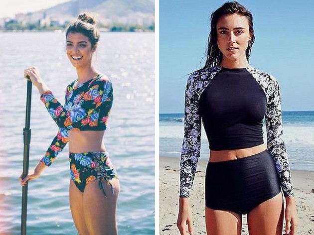 High waist bikini: see how to wear the fashion model