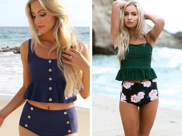 High waist bikini: see how to wear the fashion model