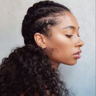 Trenza incrustada en cabello rizado: 10 fotos para inspirarte y tips para hacer sin romper los rizos