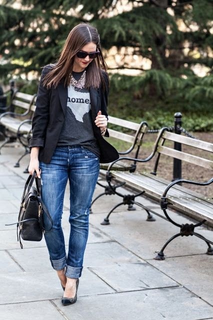 ¡50 looks con pantalones boyfriend para inspirarte!