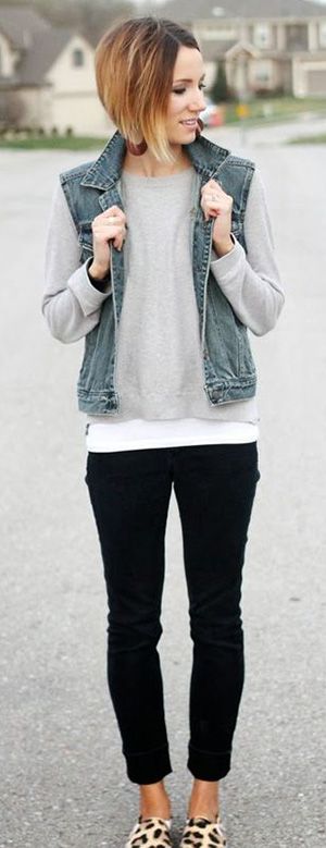 Gilet en jean : 35 façons de porter et de rocker