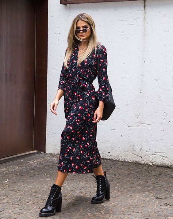 Dress with boots: see different ways to bet on this combination