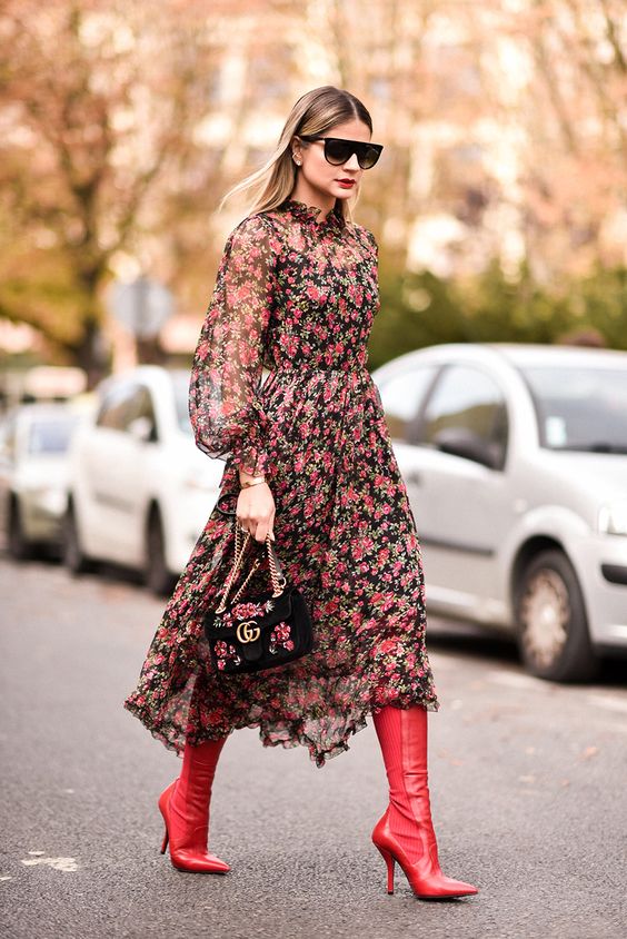 Dress with boots: see different ways to bet on this combination