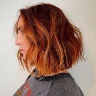 Hair with coppery red highlights is a trend! 15 photos to inspire you