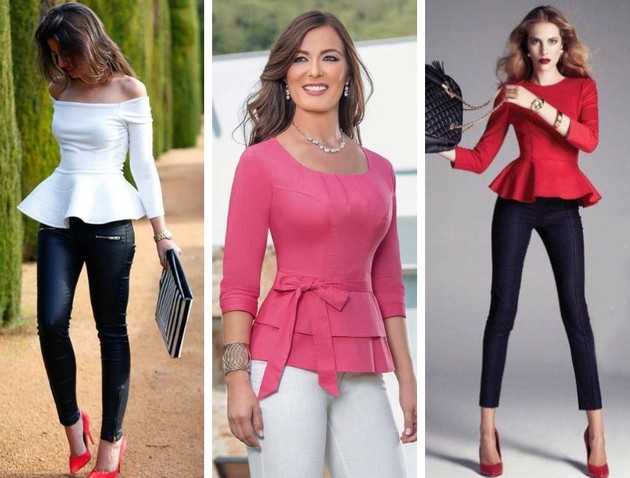 Peplum blouse: see looks full of style and elegance