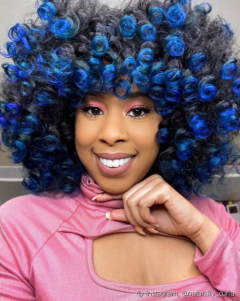 Colorful curly hair: purple, blue, green, pink... See 50 pictures of curls with different colors and get inspired