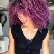 Colorful curly hair: purple, blue, green, pink... See 50 pictures of curls with different colors and get inspired