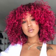 Colorful curly hair: purple, blue, green, pink... See 50 pictures of curls with different colors and get inspired