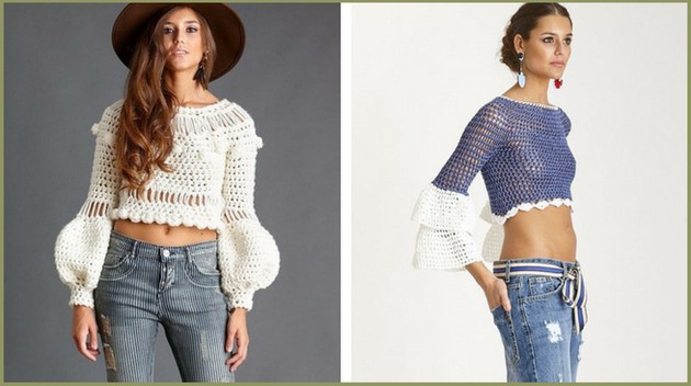 Crop top crochet : 35 modèles pour vous inspirer