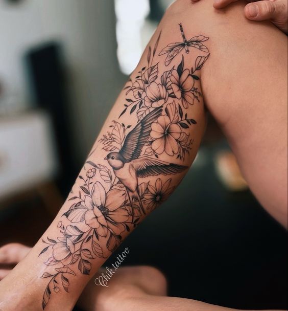 40 creative and charming ideas for tattoos on the female calf