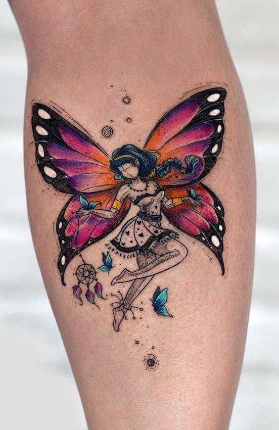 40 creative and charming ideas for tattoos on the female calf