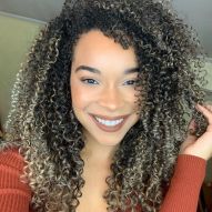 Blonde highlights in curly hair: 10 photos of techniques like highlights, ombré and Californian highlights
