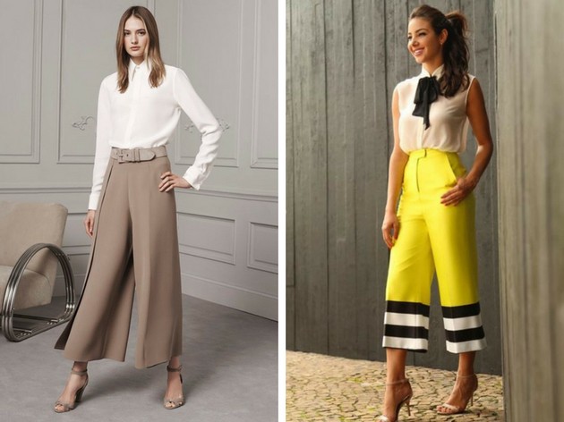 Pantacourt pants: 56 models to put together a stunning look