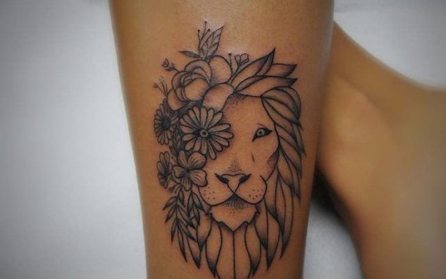 Tatouage de lion pour les femmes : voyez les versions étonnantes