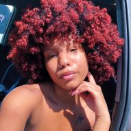 Cherry red curly hair: how to care for and preserve the color of curls