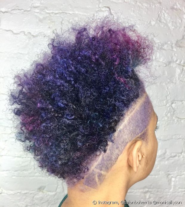 Curly purple hair: how to take care of strands with the fantasy color + 15 photos to inspire