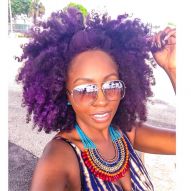Curly purple hair: how to take care of strands with the fantasy color + 15 photos to inspire