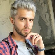 Men's platinum hair: how to bet on style and take care of the look