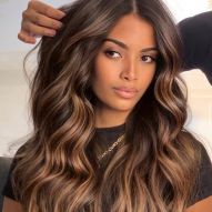 Golden chocolate hair for brunettes: 18 photos to inspire