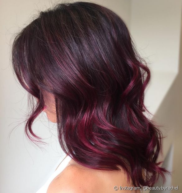 Dark marsala hair: 15 photos of the color and ink tip to use
