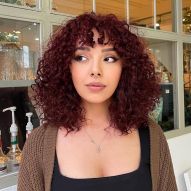Dark marsala hair: 15 photos of the color and ink tip to use