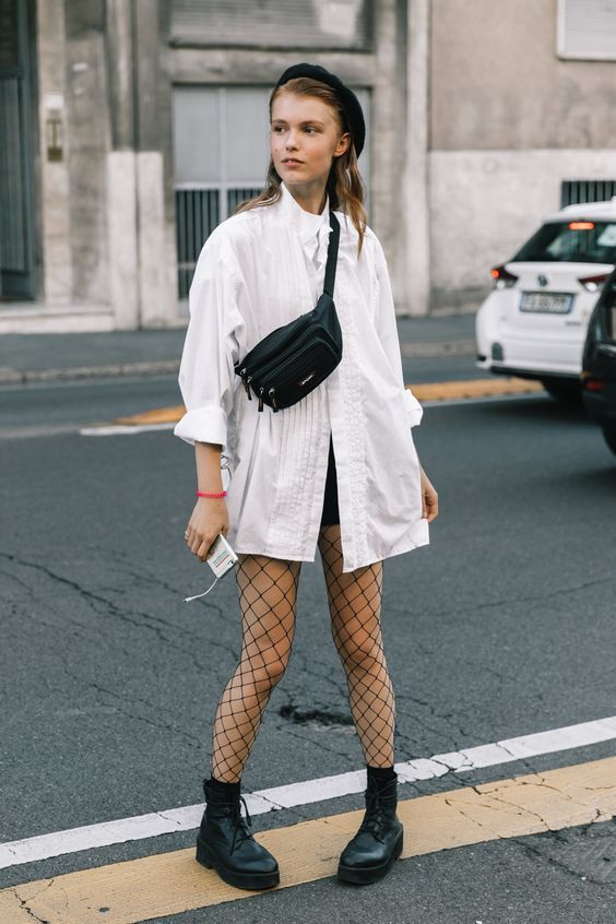 36 suggestions for looks with a fanny pack for a fashionable look