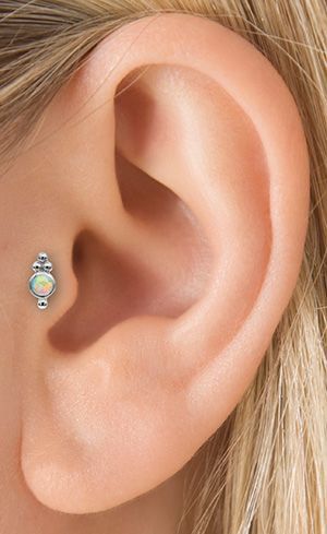 Piercing sur le tragus : Consultez les conseils d'entretien et les modèles