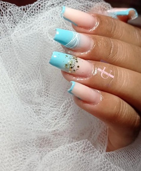 45 blue nail ideas to shine on your fingertips