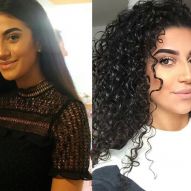 Straight x curly: see 30 photos of women who have had hair with both textures