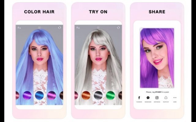 Discover the best apps that change hair color