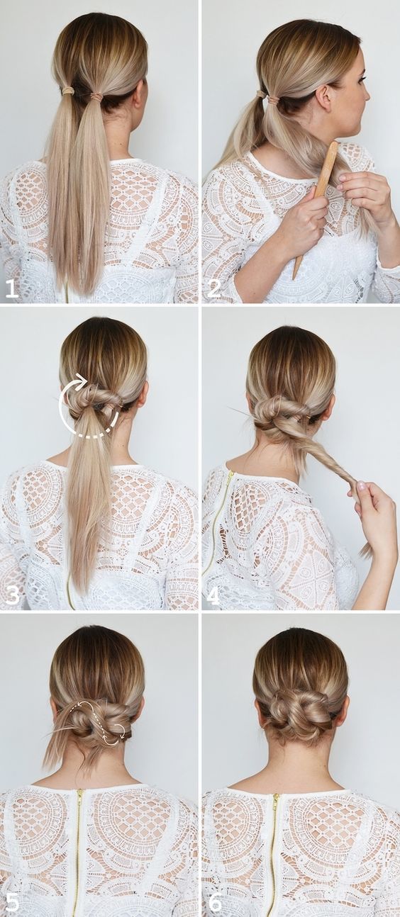 Learn the step by step of eight simple and beautiful hairstyles