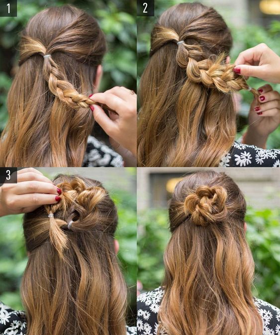 Learn the step by step of eight simple and beautiful hairstyles