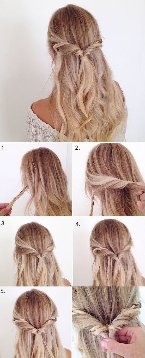 Learn the step by step of eight simple and beautiful hairstyles