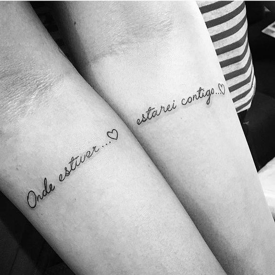 Mother and daughter tattoo: 30 inspirations to mark this love on the skin