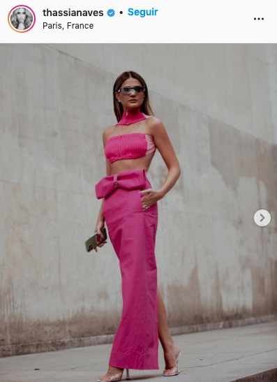 Long skirt with cropped: bet on this stunning combination