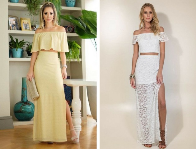 Long skirt with cropped: bet on this stunning combination