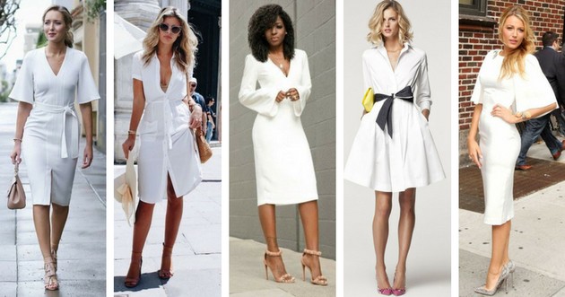 White dress: see beautiful and powerful models
